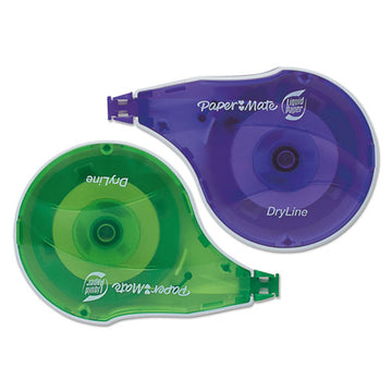 Paper Mate® Liquid Paper® Dryline Correction Tape, Non-refillable, 1-6" X 472", 2-pack freeshipping - TVN Wholesale